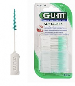 Gum Soft Picks Palillos interdentales Tamaño Regular 40 unidades