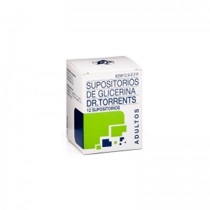 Supositorios Glicerina Dr.Torrents 12 unidades Tarro
